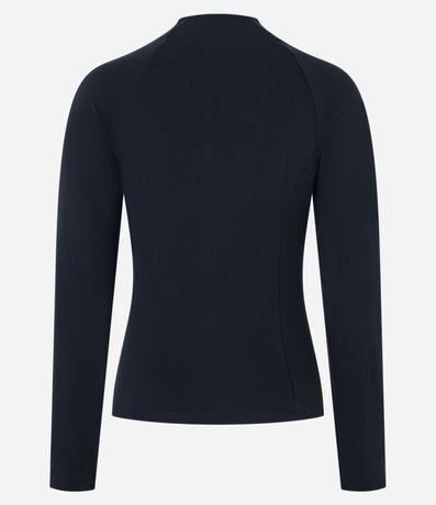 Campera Deportiva Justa en Microfibra con Bolsillos y Raya Contrastante 8