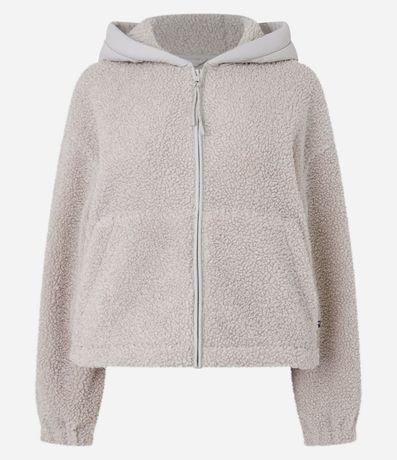 Campera Deportiva en Sherpa con Bolsillos 6