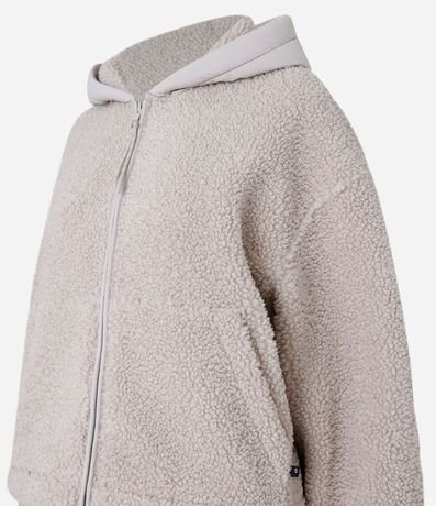 Campera Deportiva en Sherpa con Bolsillos 7