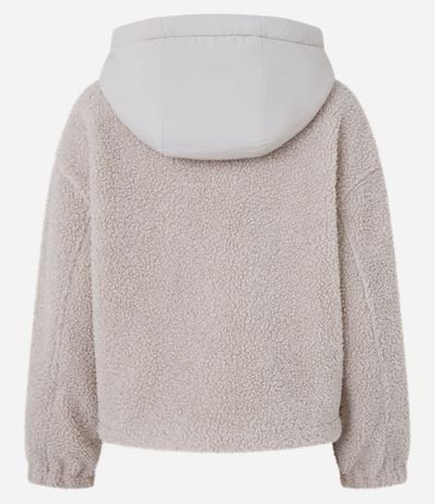 Campera Deportiva en Sherpa con Bolsillos 8