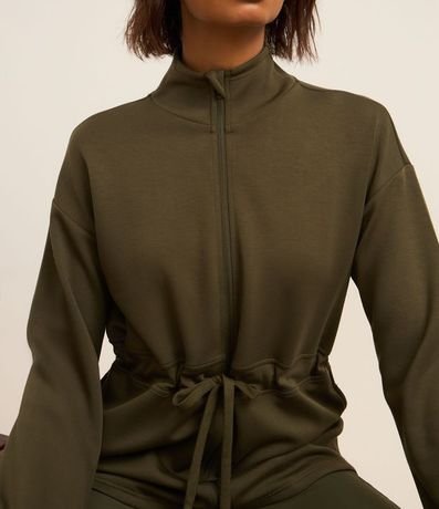 Campera Parka Deportiva en Modal con Cuello Alto 4