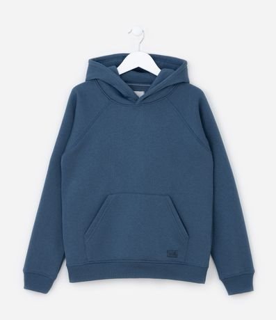 Saco Infantil Básico con Capucha y Bolsillos - Tam- 5 a 14 años