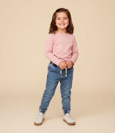 Blusa Infantil con Bordado de Corazón en el Pecho - Talle 1 a 5 años