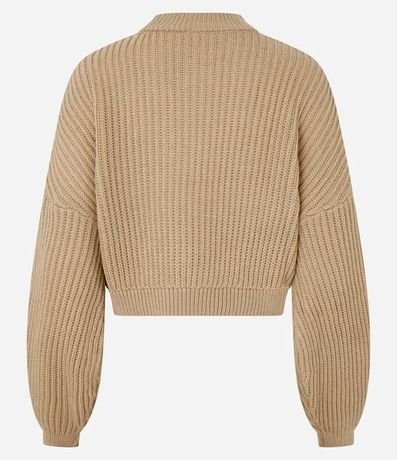 Buzo Suéter de Punto Texturizado con Puño Ajustado 6