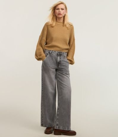 Buzo Suéter de Punto Texturizado con Puño Ajustado 2