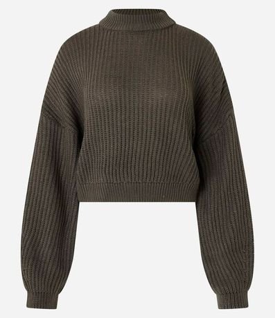 Buzo Suéter de Punto Texturizado con Puño Ajustado 4