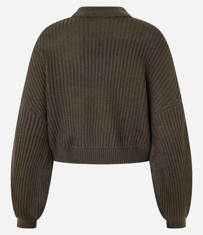 Buzo Suéter de Punto Texturizado con Puño Ajustado 6