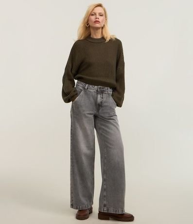 Buzo Suéter de Punto Texturizado con Puño Ajustado 2