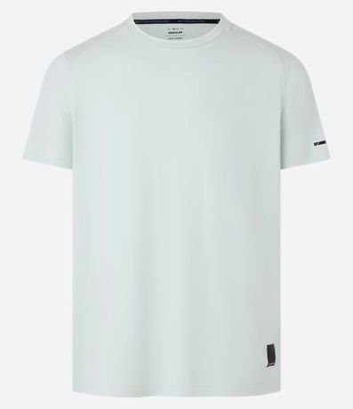 Remera Deportiva con Etiqueta en la Barra y Manga Corta 8