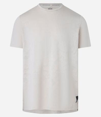 Remera Deportiva con Tecnologia Dry y Estampa Jacquard
