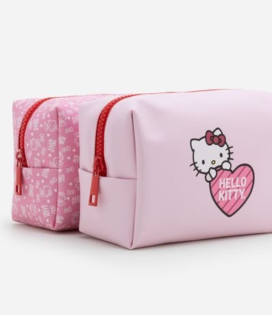 Kit 03 Neceser con Tamaños Diversos y Estampa Hello Kitty 5