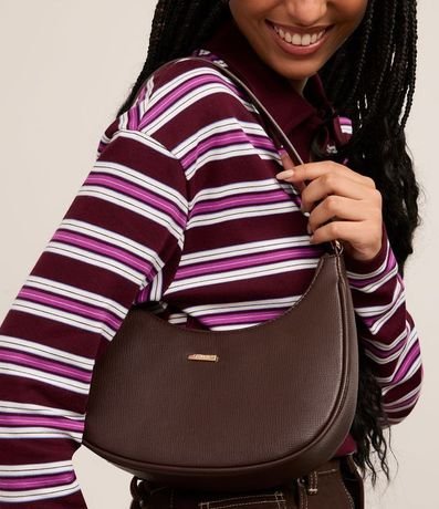 Cartera Baguette Pequeña y Estructurada con Correa de Mano 9