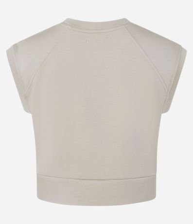 Remera Deportiva en Modal con Estampa Move y Costuras 5