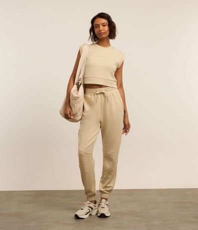 Remera Deportiva en Modal con Estampa Move y Costuras 2