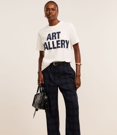 Pantalón Recto en Sastrería de Cuadros y Bajo Italiana 3