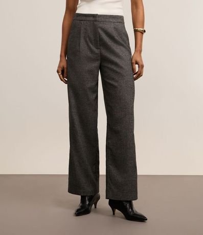 Pantalón Sastrería Reta en Polivelour con Cintura Alta 3