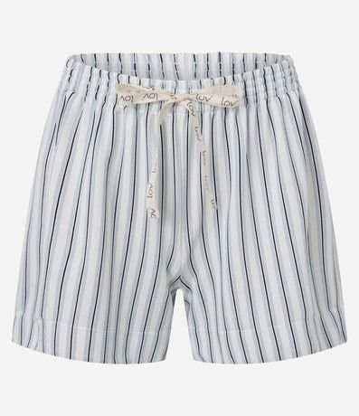 Pijama Short Doll Musculosa y Short con Estampa Rayada 7