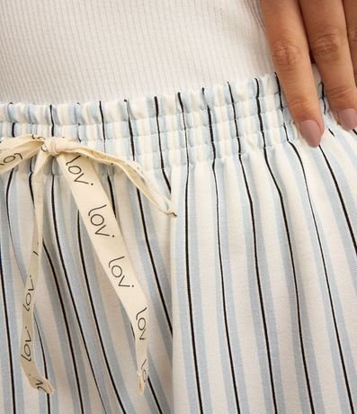 Pijama Short Doll Musculosa y Short con Estampa Rayada 4