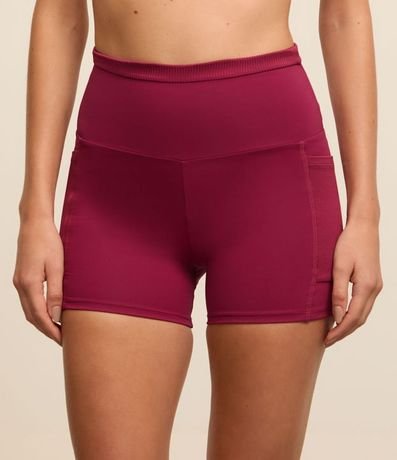 Bermuda Deportiva en Poliamida con Cintura Plegada con Textura 2