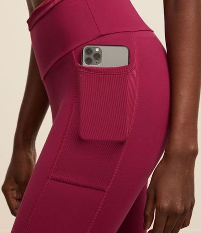 Pantalón Legging Deportivo en Poliamida con Cintura Texturizado 4