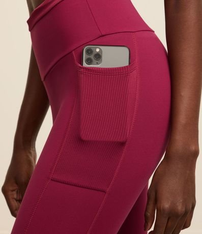 Pantalón Legging Deportivo en Poliamida con Cintura Texturizada 5