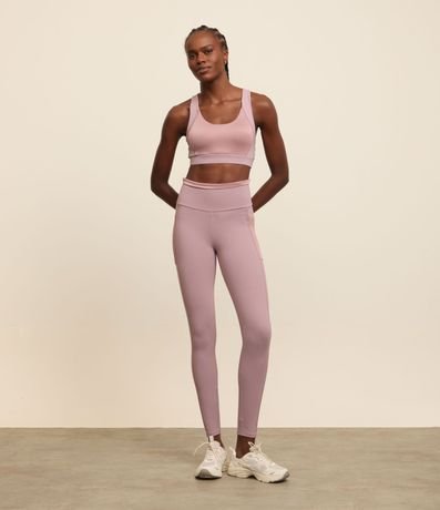Pantalón Legging Deportivo en Poliamida con Cintura Texturizada 2