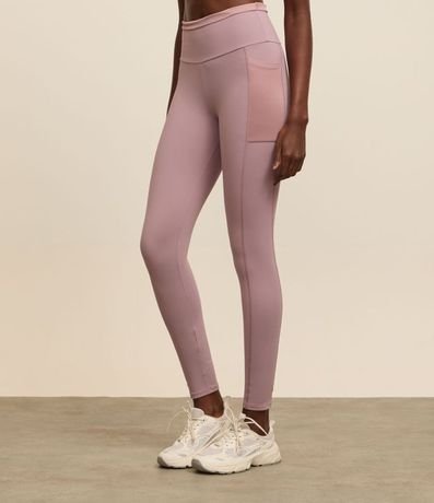 Pantalón Legging Deportivo en Poliamida con Cintura Texturizada 3