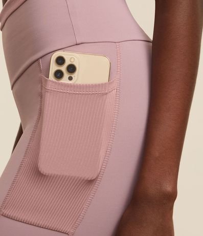 Pantalón Legging Deportivo en Poliamida con Cintura Texturizada 6