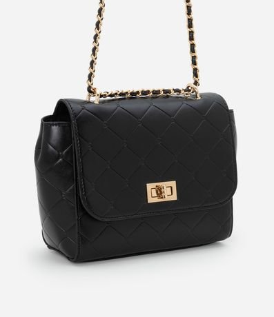 Bolso Pequeño en PU con Textura y Correa de Cadena