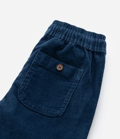 Pantalón Recto Infantil en Terciopelo con Lazo en la Cintura - Talle 1 a 5 años 5