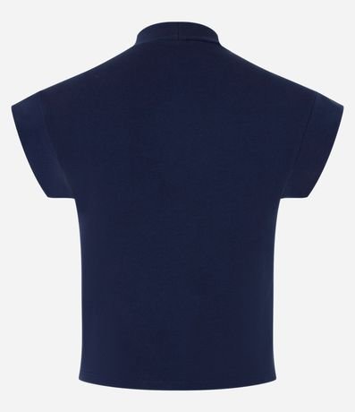 Blusa sin Manga en Algodón y Elastano con Cuello Alto 5