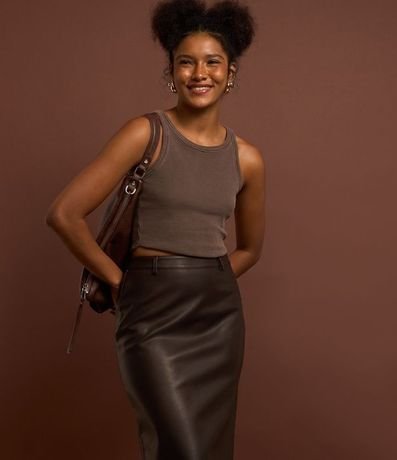 Musculosa en Rib Lavado con Bajo Asimétrico 4