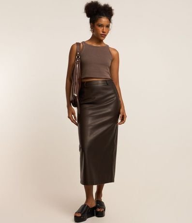 Musculosa en Rib Lavado con Bajo Asimétrico 2