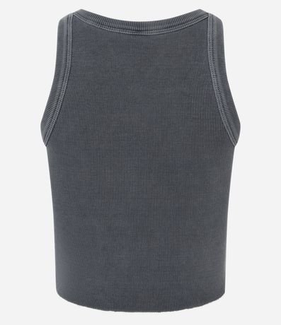 Musculosa en Rib Lavado con Bajo Asimétrico 6