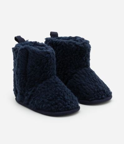 Pantufla Bota Infantil en Sherpa con Crestas de Dino Interactiva - Talle 0 a 12 meses