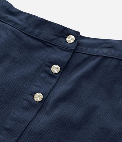 Short Pollera en Sarga Liso con Botones Curve & Plus Size 7