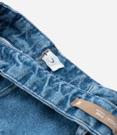 Bermuda en Jeans con Bajo Larga y Pliegue Curve & Plus Size 9