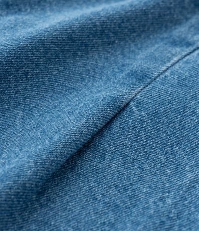 Bermuda en Jeans con Bajo Larga y Pliegue Curve & Plus Size 10