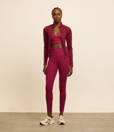 Campera Deportiva Seamless con Cuello Alto 2