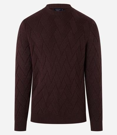 Suéter en Punto con Textura Trenzada 4