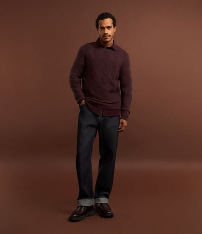 Suéter en Punto con Textura Trenzada 2