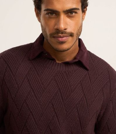 Suéter en Punto con Textura Trenzada 3