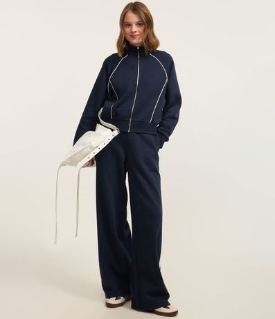 Saco Cuello Alto con Detalle Contrastante 2