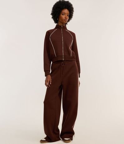 Saco Cuello Alto con Detalle Contrastante 2