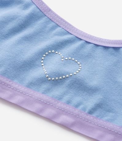 Kit 02 Sutienes Infantiles sin Copa sin Aro con Corazones - Talle 10 a 14 años 5