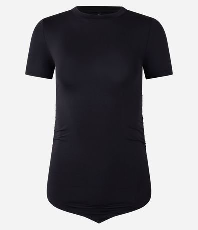 Blusa en Microfibra con Bajo Diferenciada 4