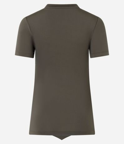 Blusa en Microfibra con Bajo Diferenciada 5