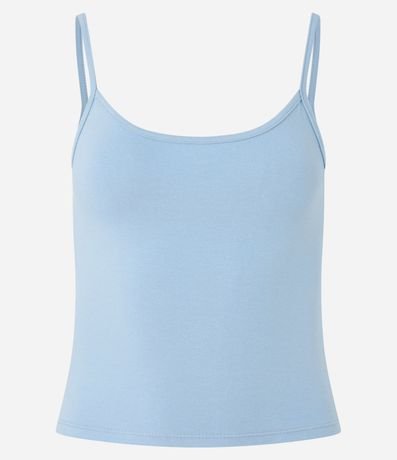 Blusa Cropped en Algodón con Bretel Fino 5