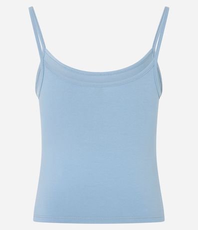 Blusa Cropped en Algodón con Bretel Fino 6
