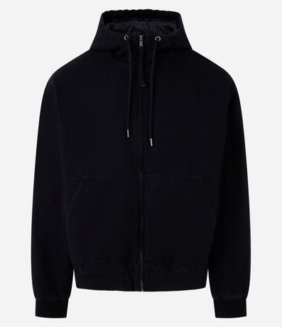 Campera Trucker en Sarga con Efecto Lavado